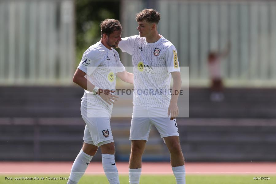 sport, action, Sportgeläde, Regionalliga Südwest, Hessenliga, HFV, Fussball, FSV Frankfurt, FSV, FCB, FC Bayern Alzenau, Alzenau, 13.07.2024 - Bild-ID: 2419534