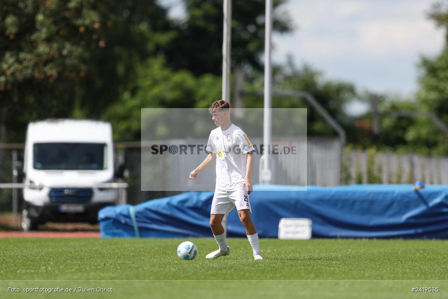 sport, action, Sportgeläde, Regionalliga Südwest, Hessenliga, HFV, Fussball, FSV Frankfurt, FSV, FCB, FC Bayern Alzenau, Alzenau, 13.07.2024 - Bild-ID: 2419535