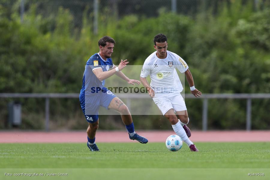 sport, action, Sportgeläde, Regionalliga Südwest, Hessenliga, HFV, Fussball, FSV Frankfurt, FSV, FCB, FC Bayern Alzenau, Alzenau, 13.07.2024 - Bild-ID: 2419538 sport, action, Sportgeläde, Regionalliga Südwest, Hessenliga, HFV, Fussball, FSV Frankfurt, FSV, FCB, FC Bayern Alzenau, Alzenau, 13.07.2024 - Bild-ID: 2419538