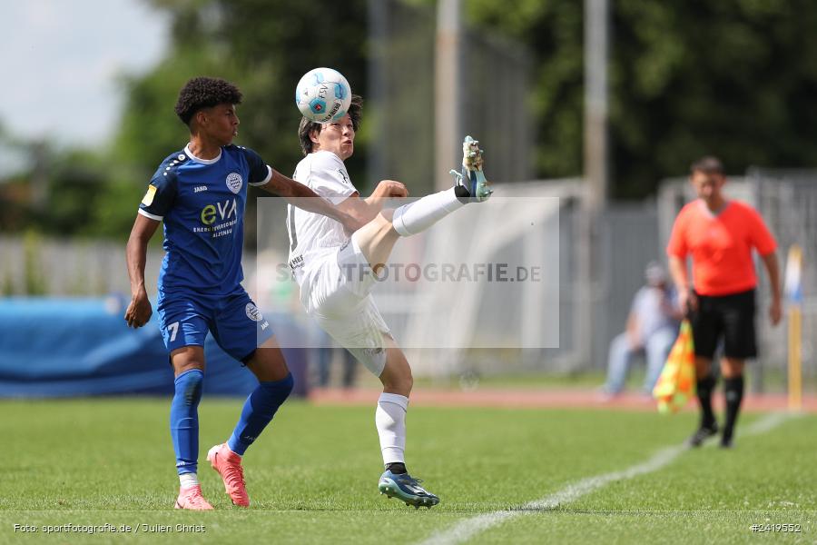sport, action, Sportgeläde, Regionalliga Südwest, Hessenliga, HFV, Fussball, FSV Frankfurt, FSV, FCB, FC Bayern Alzenau, Alzenau, 13.07.2024 - Bild-ID: 2419552