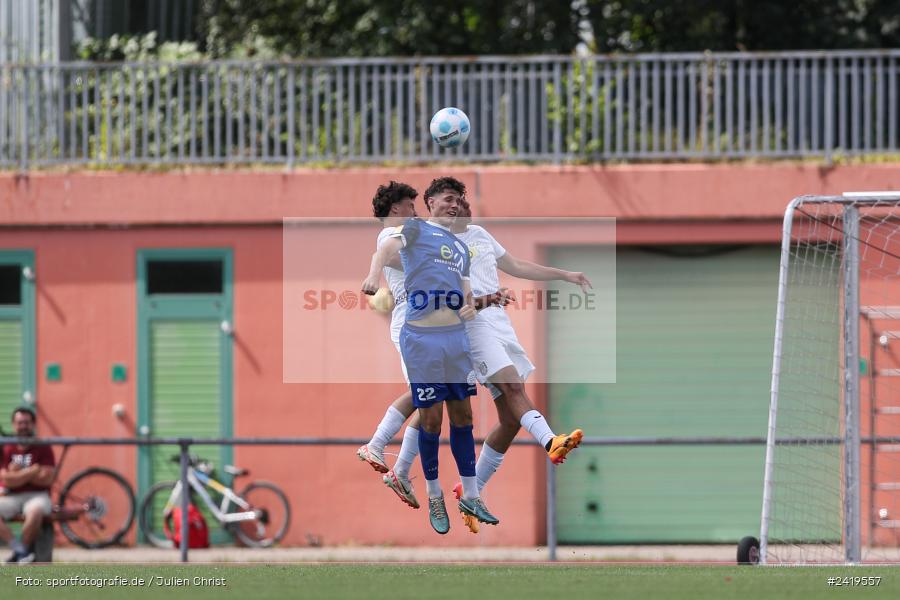 sport, action, Sportgeläde, Regionalliga Südwest, Hessenliga, HFV, Fussball, FSV Frankfurt, FSV, FCB, FC Bayern Alzenau, Alzenau, 13.07.2024 - Bild-ID: 2419557 sport, action, Sportgeläde, Regionalliga Südwest, Hessenliga, HFV, Fussball, FSV Frankfurt, FSV, FCB, FC Bayern Alzenau, Alzenau, 13.07.2024 - Bild-ID: 2419557