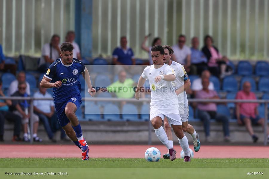 sport, action, Sportgeläde, Regionalliga Südwest, Hessenliga, HFV, Fussball, FSV Frankfurt, FSV, FCB, FC Bayern Alzenau, Alzenau, 13.07.2024 - Bild-ID: 2419559