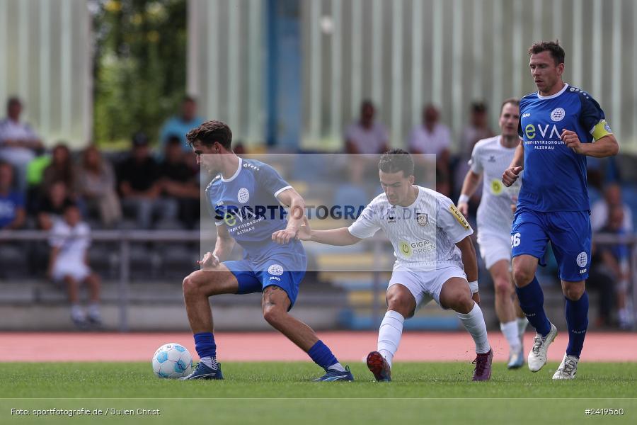 sport, action, Sportgeläde, Regionalliga Südwest, Hessenliga, HFV, Fussball, FSV Frankfurt, FSV, FCB, FC Bayern Alzenau, Alzenau, 13.07.2024 - Bild-ID: 2419560 sport, action, Sportgeläde, Regionalliga Südwest, Hessenliga, HFV, Fussball, FSV Frankfurt, FSV, FCB, FC Bayern Alzenau, Alzenau, 13.07.2024 - Bild-ID: 2419560