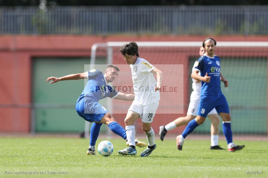 sport, action, Sportgeläde, Regionalliga Südwest, Hessenliga, HFV, Fussball, FSV Frankfurt, FSV, FCB, FC Bayern Alzenau, Alzenau, 13.07.2024 - Bild-ID: 2419569