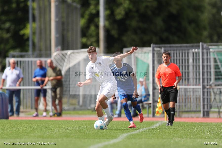 sport, action, Sportgeläde, Regionalliga Südwest, Hessenliga, HFV, Fussball, FSV Frankfurt, FSV, FCB, FC Bayern Alzenau, Alzenau, 13.07.2024 - Bild-ID: 2419582