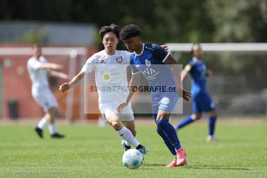 sport, action, Sportgeläde, Regionalliga Südwest, Hessenliga, HFV, Fussball, FSV Frankfurt, FSV, FCB, FC Bayern Alzenau, Alzenau, 13.07.2024 - Bild-ID: 2419590