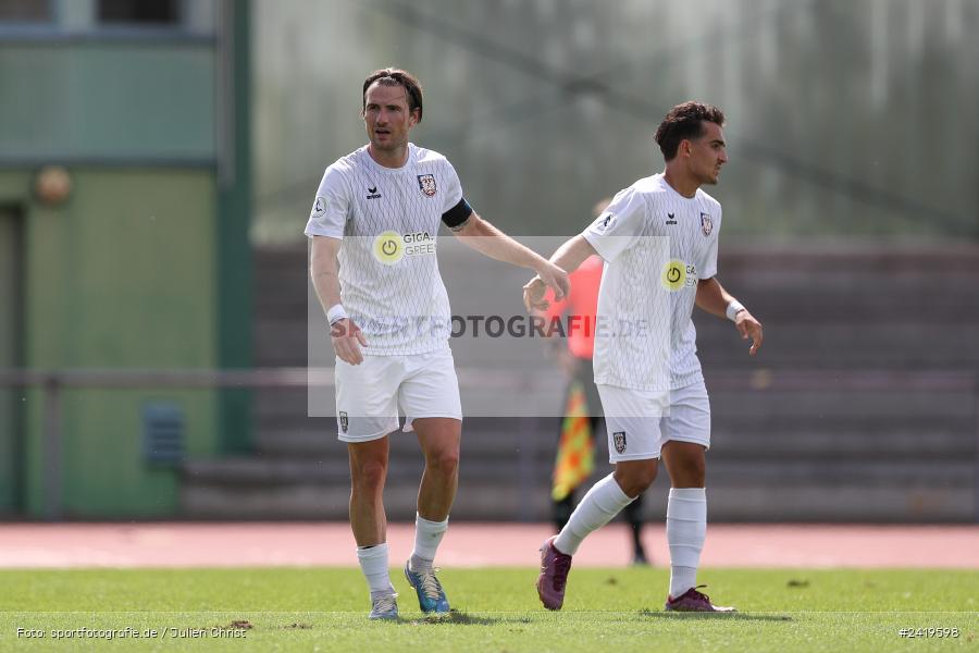 sport, action, Sportgeläde, Regionalliga Südwest, Hessenliga, HFV, Fussball, FSV Frankfurt, FSV, FCB, FC Bayern Alzenau, Alzenau, 13.07.2024 - Bild-ID: 2419598
