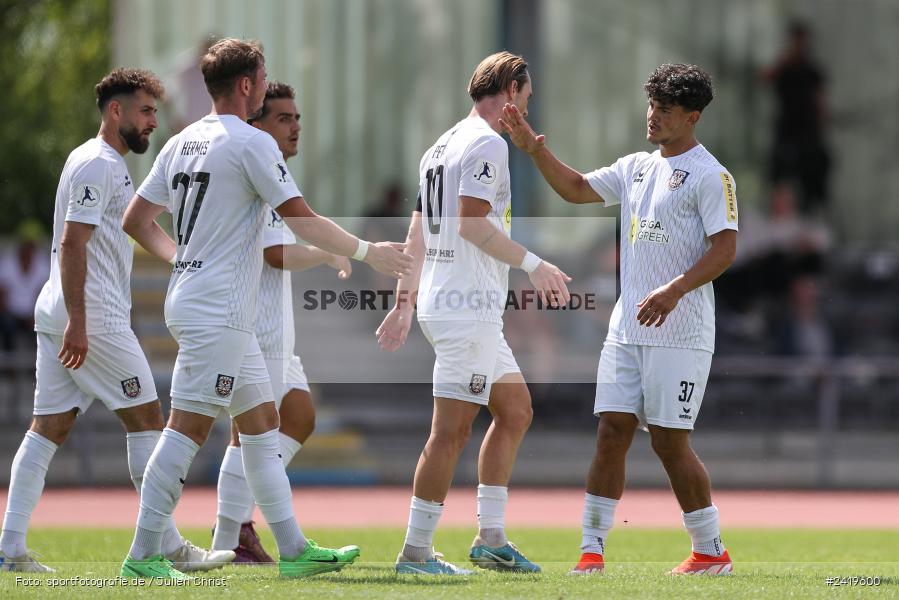 sport, action, Sportgeläde, Regionalliga Südwest, Hessenliga, HFV, Fussball, FSV Frankfurt, FSV, FCB, FC Bayern Alzenau, Alzenau, 13.07.2024 - Bild-ID: 2419600