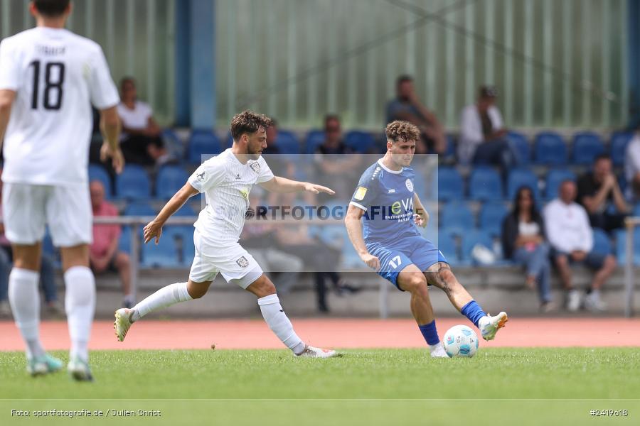 sport, action, Sportgeläde, Regionalliga Südwest, Hessenliga, HFV, Fussball, FSV Frankfurt, FSV, FCB, FC Bayern Alzenau, Alzenau, 13.07.2024 - Bild-ID: 2419618