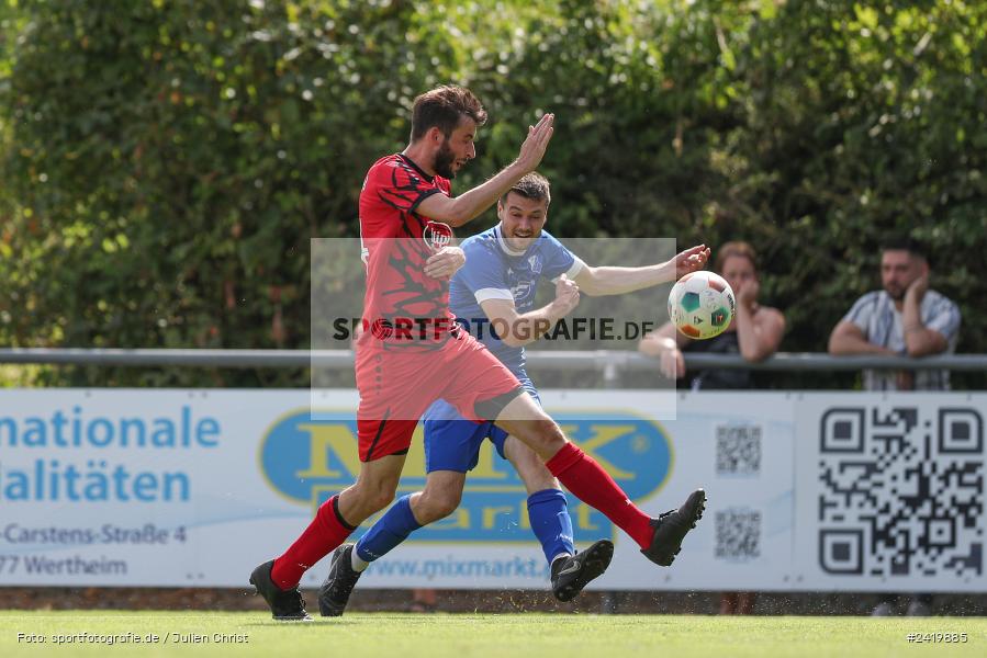 Sportgeländer Gassenhäuser, Wertheim-Nassig, 14.07.2024, sport, action, Fussball, 49. Wertheimer Stadtmeisterschaft 2024, VFB, FCW, VfB Reicholzheim, FC Wertheim-Eichel - Bild-ID: 2419885