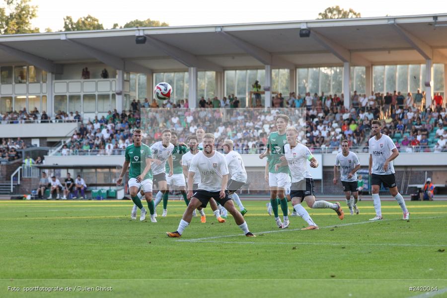 Willy-Sachs-Stadion, Schweinfurt, 19.07.2024, sport, action, Fussball, BFV, Regionalliga Bayern, 1. Spieltag, TSV, FCS, TSV Aubstadt, 1. FC Schweinfurt 1905 - Bild-ID: 2420064