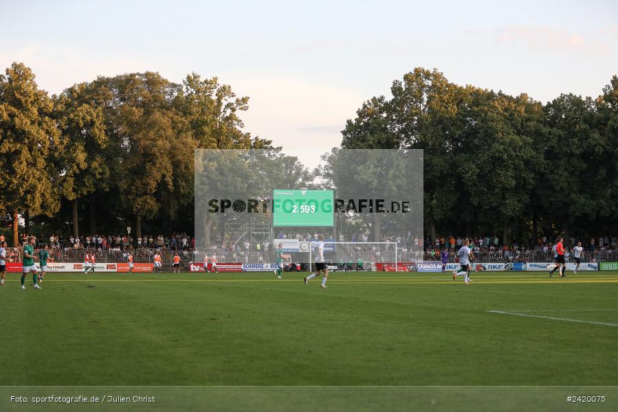 Willy-Sachs-Stadion, Schweinfurt, 19.07.2024, sport, action, Fussball, BFV, Regionalliga Bayern, 1. Spieltag, TSV, FCS, TSV Aubstadt, 1. FC Schweinfurt 1905 - Bild-ID: 2420075