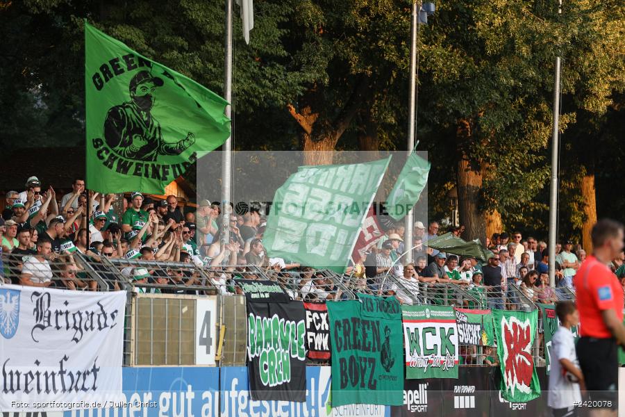 Willy-Sachs-Stadion, Schweinfurt, 19.07.2024, sport, action, Fussball, BFV, Regionalliga Bayern, 1. Spieltag, TSV, FCS, TSV Aubstadt, 1. FC Schweinfurt 1905 - Bild-ID: 2420078