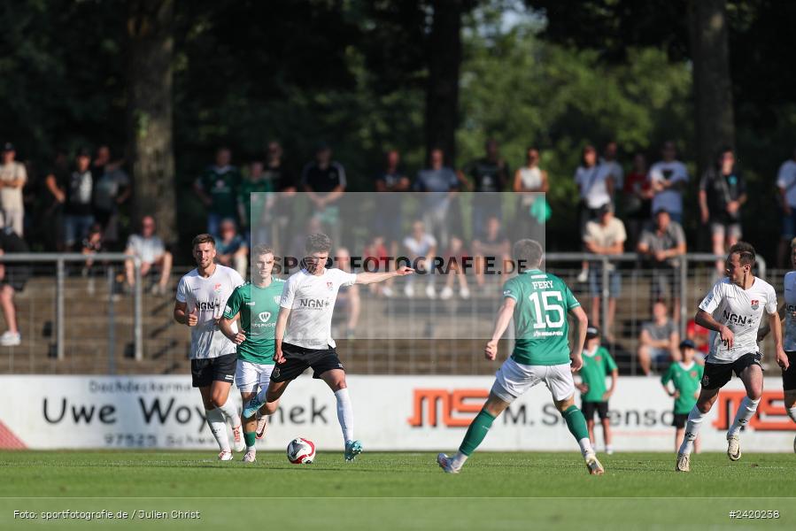 Willy-Sachs-Stadion, Schweinfurt, 19.07.2024, sport, action, Fussball, BFV, Regionalliga Bayern, 1. Spieltag, TSV, FCS, TSV Aubstadt, 1. FC Schweinfurt 1905 - Bild-ID: 2420238