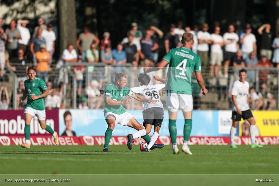 Willy-Sachs-Stadion, Schweinfurt, 19.07.2024, sport, action, Fussball, BFV, Regionalliga Bayern, 1. Spieltag, TSV, FCS, TSV Aubstadt, 1. FC Schweinfurt 1905 - Bild-ID: 2420243