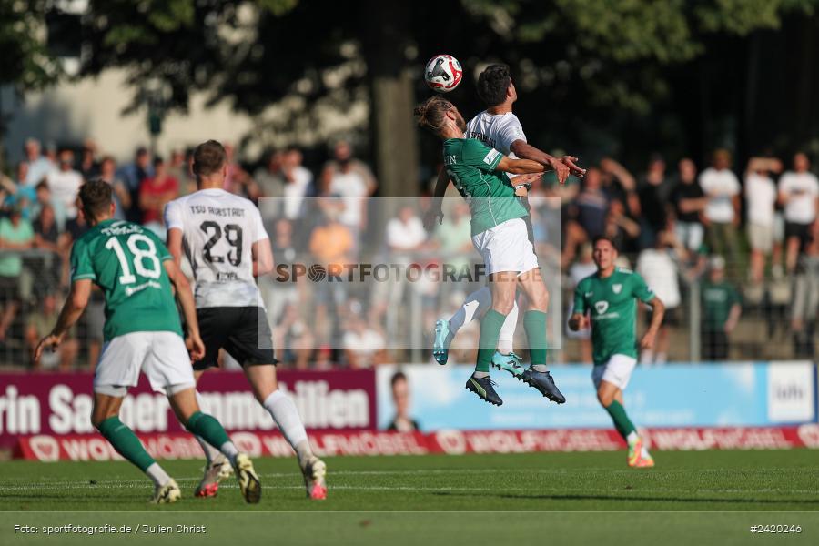 Willy-Sachs-Stadion, Schweinfurt, 19.07.2024, sport, action, Fussball, BFV, Regionalliga Bayern, 1. Spieltag, TSV, FCS, TSV Aubstadt, 1. FC Schweinfurt 1905 - Bild-ID: 2420246