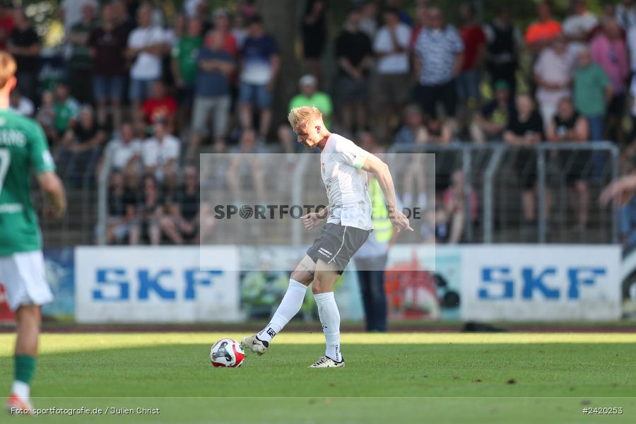 Willy-Sachs-Stadion, Schweinfurt, 19.07.2024, sport, action, Fussball, BFV, Regionalliga Bayern, 1. Spieltag, TSV, FCS, TSV Aubstadt, 1. FC Schweinfurt 1905 - Bild-ID: 2420253