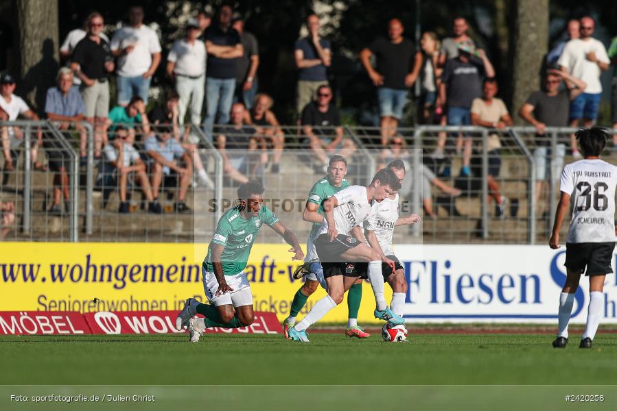 Willy-Sachs-Stadion, Schweinfurt, 19.07.2024, sport, action, Fussball, BFV, Regionalliga Bayern, 1. Spieltag, TSV, FCS, TSV Aubstadt, 1. FC Schweinfurt 1905 - Bild-ID: 2420258