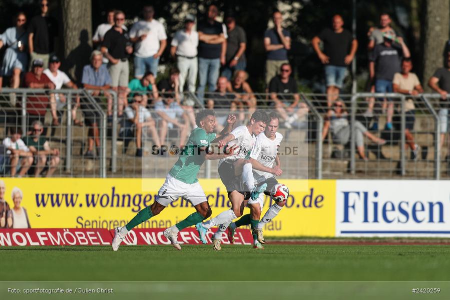 Willy-Sachs-Stadion, Schweinfurt, 19.07.2024, sport, action, Fussball, BFV, Regionalliga Bayern, 1. Spieltag, TSV, FCS, TSV Aubstadt, 1. FC Schweinfurt 1905 - Bild-ID: 2420259