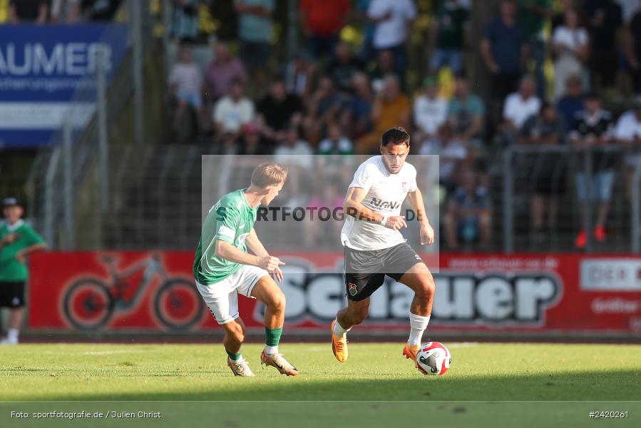 Willy-Sachs-Stadion, Schweinfurt, 19.07.2024, sport, action, Fussball, BFV, Regionalliga Bayern, 1. Spieltag, TSV, FCS, TSV Aubstadt, 1. FC Schweinfurt 1905 - Bild-ID: 2420261