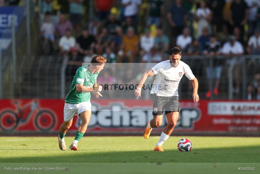 Willy-Sachs-Stadion, Schweinfurt, 19.07.2024, sport, action, Fussball, BFV, Regionalliga Bayern, 1. Spieltag, TSV, FCS, TSV Aubstadt, 1. FC Schweinfurt 1905 - Bild-ID: 2420262