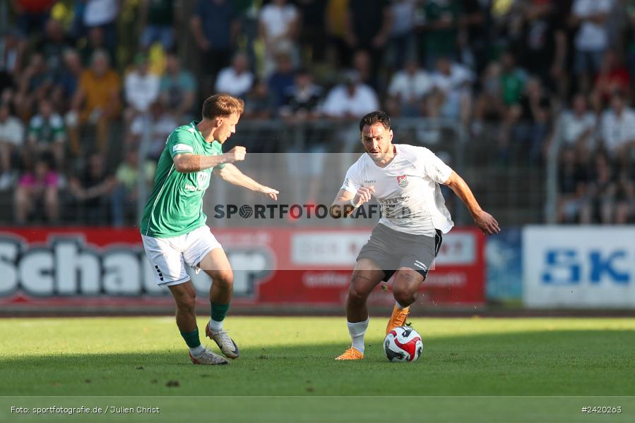 Willy-Sachs-Stadion, Schweinfurt, 19.07.2024, sport, action, Fussball, BFV, Regionalliga Bayern, 1. Spieltag, TSV, FCS, TSV Aubstadt, 1. FC Schweinfurt 1905 - Bild-ID: 2420263