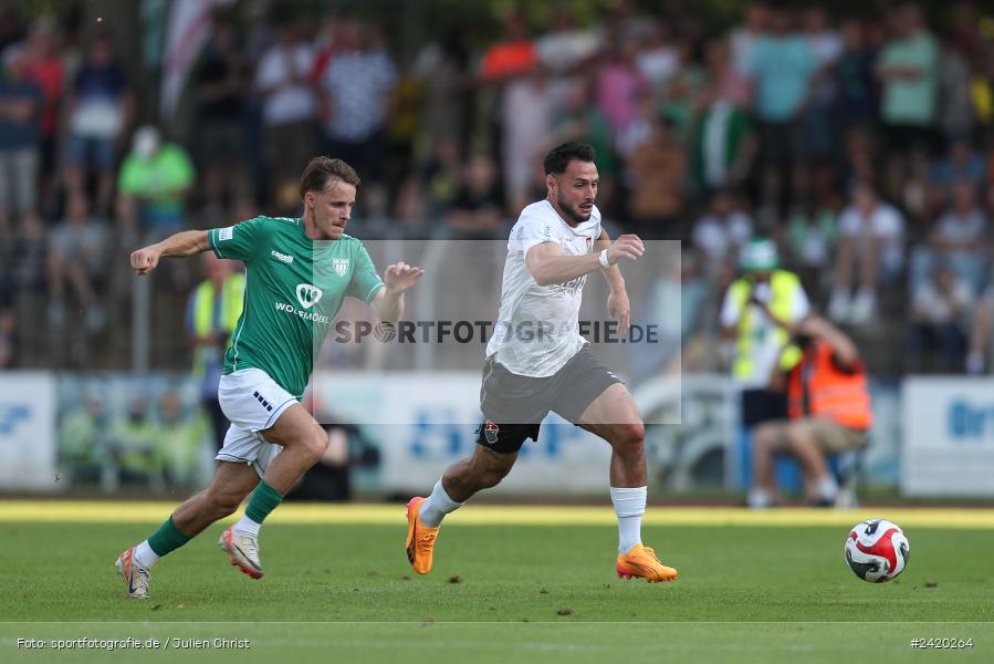 Willy-Sachs-Stadion, Schweinfurt, 19.07.2024, sport, action, Fussball, BFV, Regionalliga Bayern, 1. Spieltag, TSV, FCS, TSV Aubstadt, 1. FC Schweinfurt 1905 - Bild-ID: 2420264