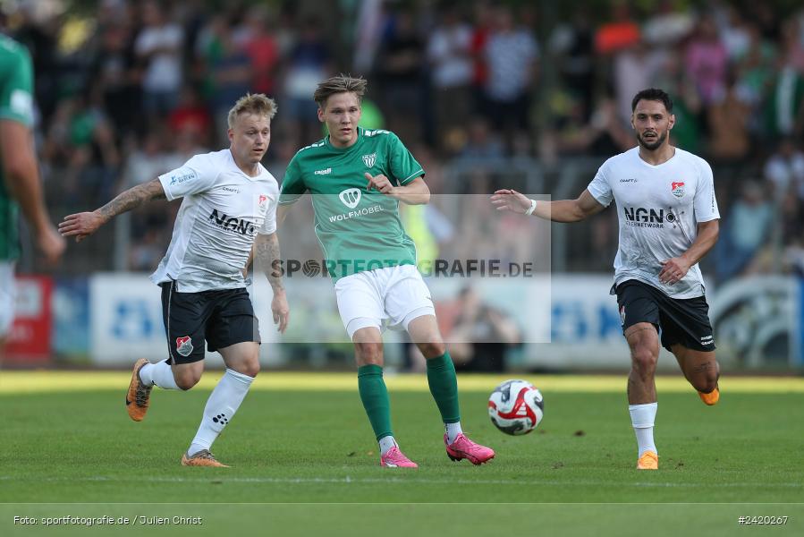 Willy-Sachs-Stadion, Schweinfurt, 19.07.2024, sport, action, Fussball, BFV, Regionalliga Bayern, 1. Spieltag, TSV, FCS, TSV Aubstadt, 1. FC Schweinfurt 1905 - Bild-ID: 2420267
