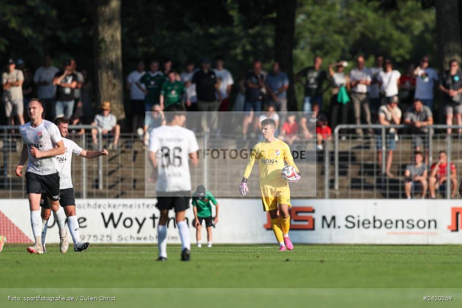 Willy-Sachs-Stadion, Schweinfurt, 19.07.2024, sport, action, Fussball, BFV, Regionalliga Bayern, 1. Spieltag, TSV, FCS, TSV Aubstadt, 1. FC Schweinfurt 1905 - Bild-ID: 2420269