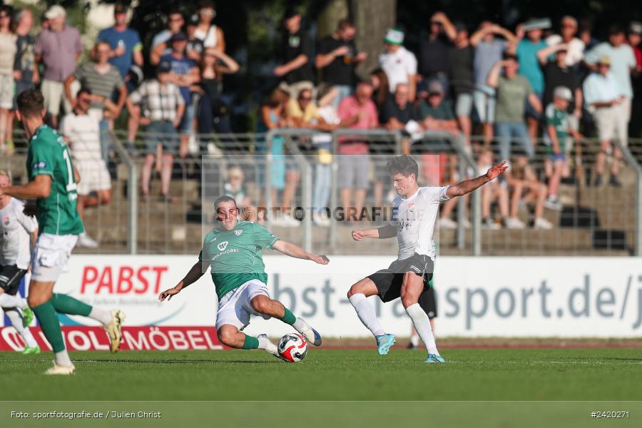 Willy-Sachs-Stadion, Schweinfurt, 19.07.2024, sport, action, Fussball, BFV, Regionalliga Bayern, 1. Spieltag, TSV, FCS, TSV Aubstadt, 1. FC Schweinfurt 1905 - Bild-ID: 2420271