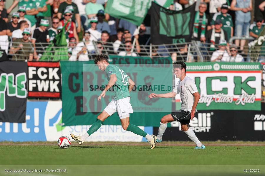 Willy-Sachs-Stadion, Schweinfurt, 19.07.2024, sport, action, Fussball, BFV, Regionalliga Bayern, 1. Spieltag, TSV, FCS, TSV Aubstadt, 1. FC Schweinfurt 1905 - Bild-ID: 2420272