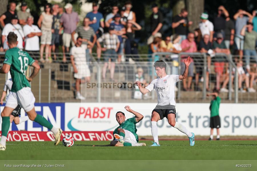 Willy-Sachs-Stadion, Schweinfurt, 19.07.2024, sport, action, Fussball, BFV, Regionalliga Bayern, 1. Spieltag, TSV, FCS, TSV Aubstadt, 1. FC Schweinfurt 1905 - Bild-ID: 2420273