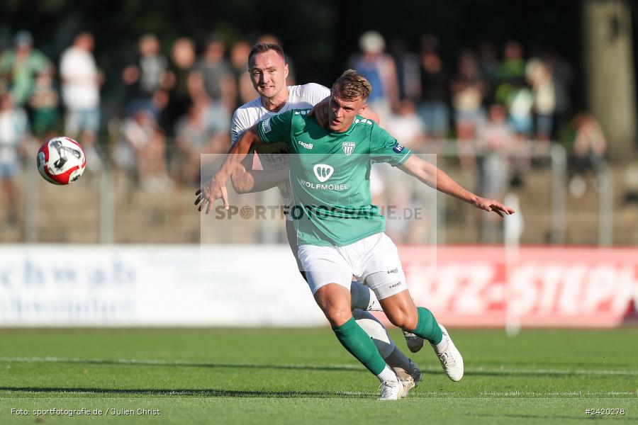 Willy-Sachs-Stadion, Schweinfurt, 19.07.2024, sport, action, Fussball, BFV, Regionalliga Bayern, 1. Spieltag, TSV, FCS, TSV Aubstadt, 1. FC Schweinfurt 1905 - Bild-ID: 2420278