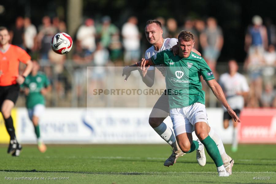 Willy-Sachs-Stadion, Schweinfurt, 19.07.2024, sport, action, Fussball, BFV, Regionalliga Bayern, 1. Spieltag, TSV, FCS, TSV Aubstadt, 1. FC Schweinfurt 1905 - Bild-ID: 2420279