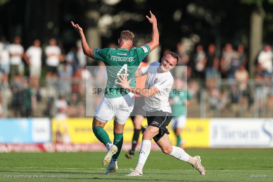 Willy-Sachs-Stadion, Schweinfurt, 19.07.2024, sport, action, Fussball, BFV, Regionalliga Bayern, 1. Spieltag, TSV, FCS, TSV Aubstadt, 1. FC Schweinfurt 1905 - Bild-ID: 2420281