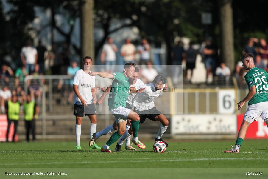 Willy-Sachs-Stadion, Schweinfurt, 19.07.2024, sport, action, Fussball, BFV, Regionalliga Bayern, 1. Spieltag, TSV, FCS, TSV Aubstadt, 1. FC Schweinfurt 1905 - Bild-ID: 2420287