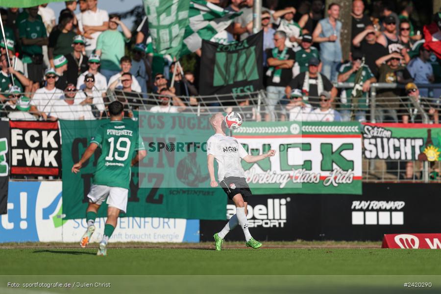 Willy-Sachs-Stadion, Schweinfurt, 19.07.2024, sport, action, Fussball, BFV, Regionalliga Bayern, 1. Spieltag, TSV, FCS, TSV Aubstadt, 1. FC Schweinfurt 1905 - Bild-ID: 2420290