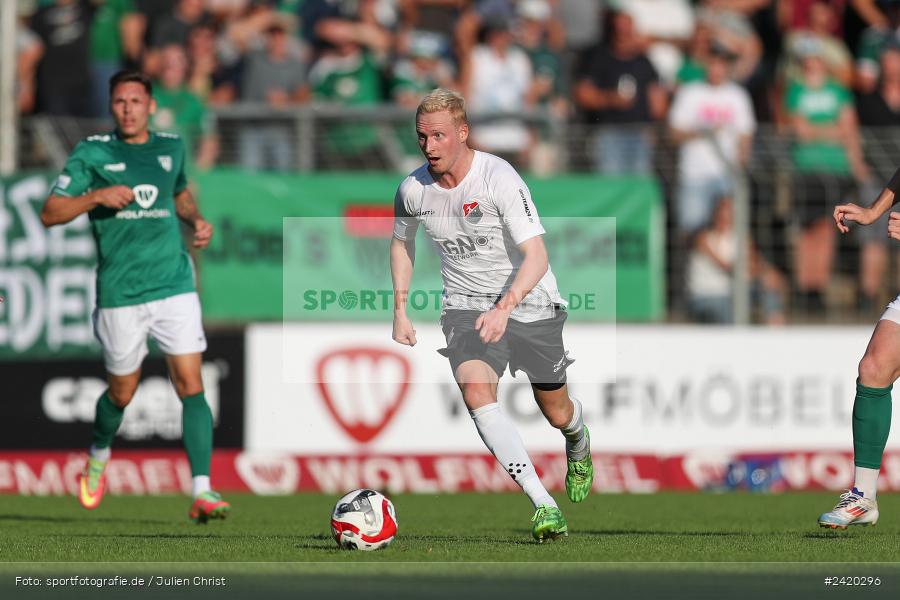 Willy-Sachs-Stadion, Schweinfurt, 19.07.2024, sport, action, Fussball, BFV, Regionalliga Bayern, 1. Spieltag, TSV, FCS, TSV Aubstadt, 1. FC Schweinfurt 1905 - Bild-ID: 2420296