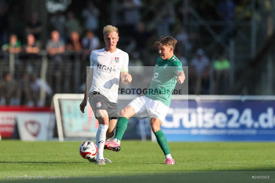 Willy-Sachs-Stadion, Schweinfurt, 19.07.2024, sport, action, Fussball, BFV, Regionalliga Bayern, 1. Spieltag, TSV, FCS, TSV Aubstadt, 1. FC Schweinfurt 1905 - Bild-ID: 2420303