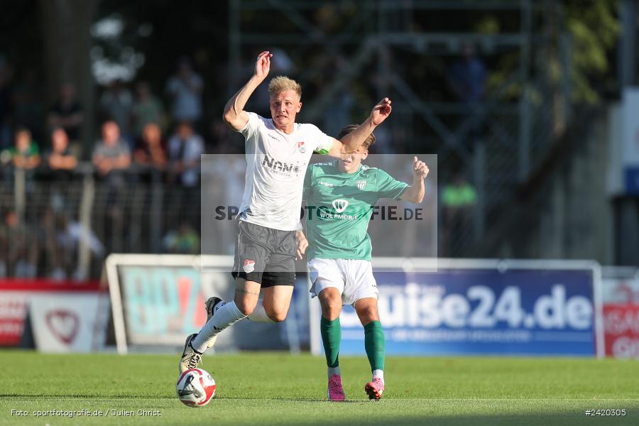 Willy-Sachs-Stadion, Schweinfurt, 19.07.2024, sport, action, Fussball, BFV, Regionalliga Bayern, 1. Spieltag, TSV, FCS, TSV Aubstadt, 1. FC Schweinfurt 1905 - Bild-ID: 2420305