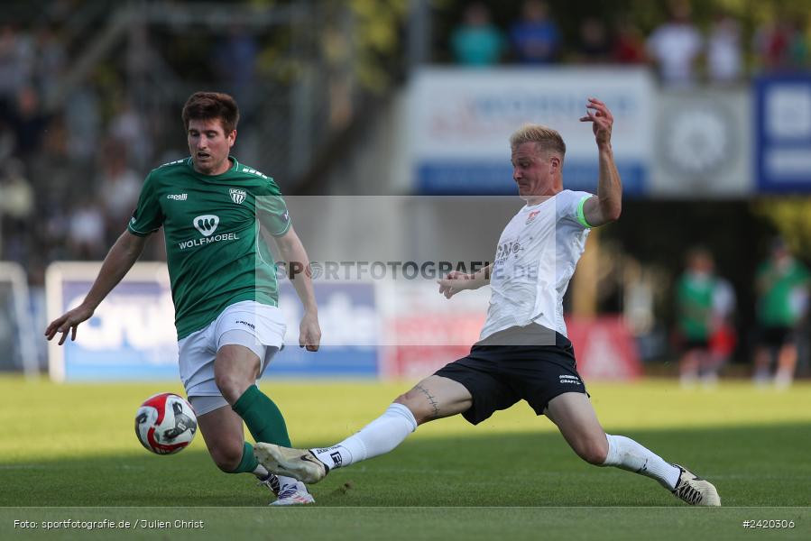 Willy-Sachs-Stadion, Schweinfurt, 19.07.2024, sport, action, Fussball, BFV, Regionalliga Bayern, 1. Spieltag, TSV, FCS, TSV Aubstadt, 1. FC Schweinfurt 1905 - Bild-ID: 2420306