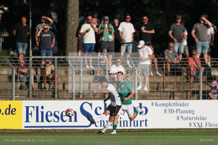 Willy-Sachs-Stadion, Schweinfurt, 19.07.2024, sport, action, Fussball, BFV, Regionalliga Bayern, 1. Spieltag, TSV, FCS, TSV Aubstadt, 1. FC Schweinfurt 1905 - Bild-ID: 2420315