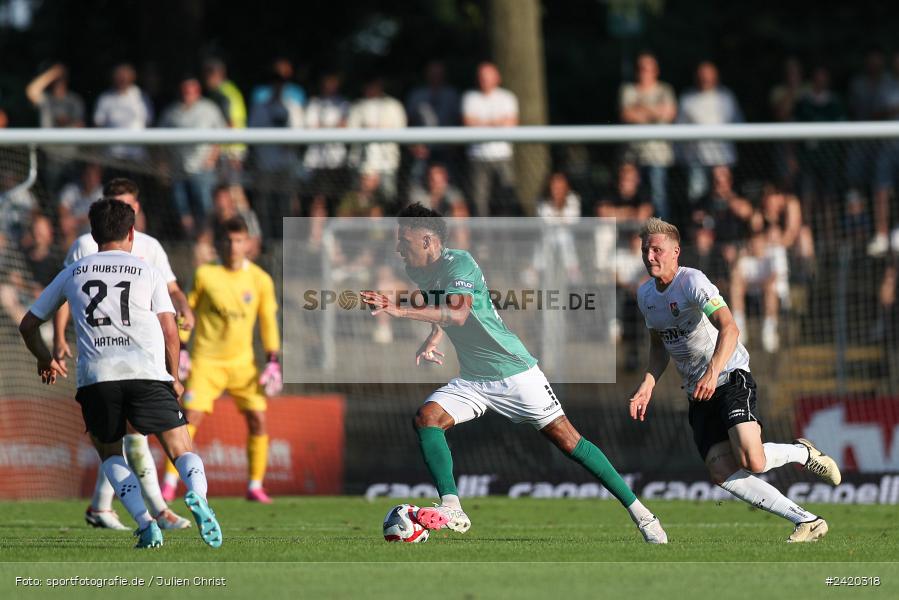 Willy-Sachs-Stadion, Schweinfurt, 19.07.2024, sport, action, Fussball, BFV, Regionalliga Bayern, 1. Spieltag, TSV, FCS, TSV Aubstadt, 1. FC Schweinfurt 1905 - Bild-ID: 2420318