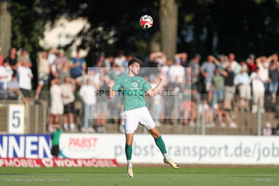 Willy-Sachs-Stadion, Schweinfurt, 19.07.2024, sport, action, Fussball, BFV, Regionalliga Bayern, 1. Spieltag, TSV, FCS, TSV Aubstadt, 1. FC Schweinfurt 1905 - Bild-ID: 2420321