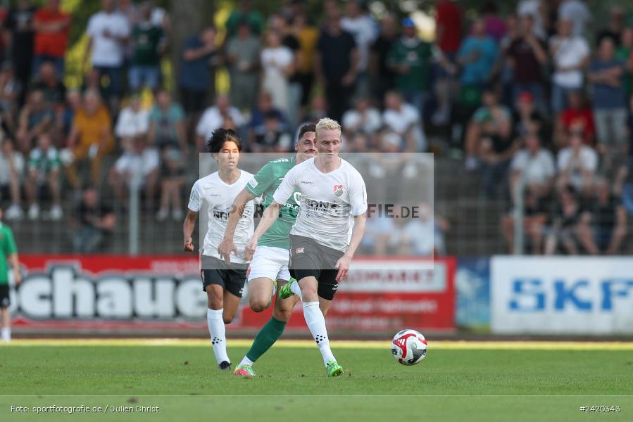 Willy-Sachs-Stadion, Schweinfurt, 19.07.2024, sport, action, Fussball, BFV, Regionalliga Bayern, 1. Spieltag, TSV, FCS, TSV Aubstadt, 1. FC Schweinfurt 1905 - Bild-ID: 2420343