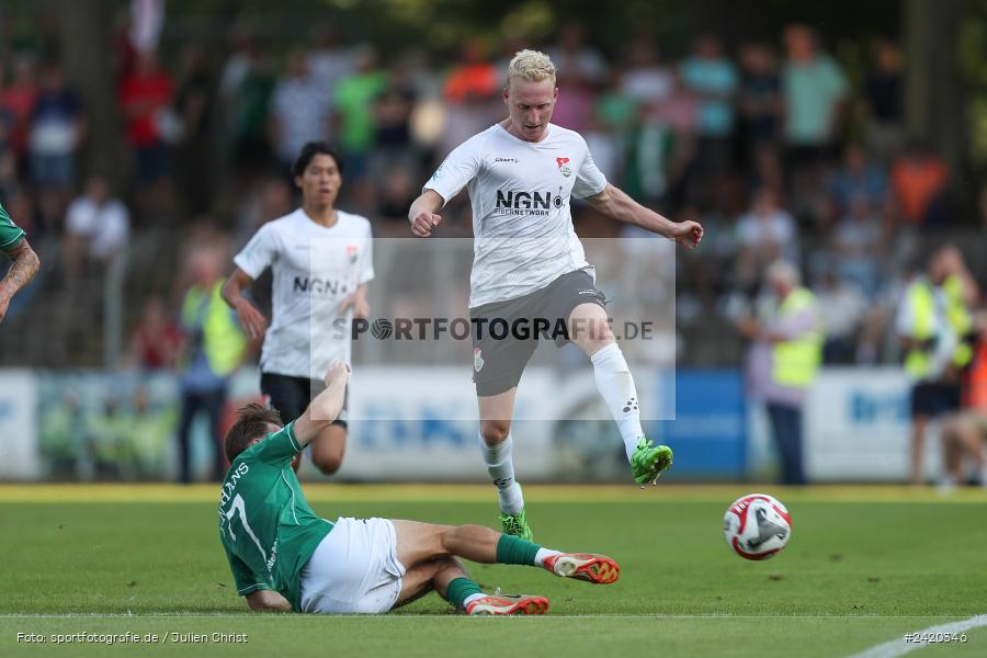 Willy-Sachs-Stadion, Schweinfurt, 19.07.2024, sport, action, Fussball, BFV, Regionalliga Bayern, 1. Spieltag, TSV, FCS, TSV Aubstadt, 1. FC Schweinfurt 1905 - Bild-ID: 2420346