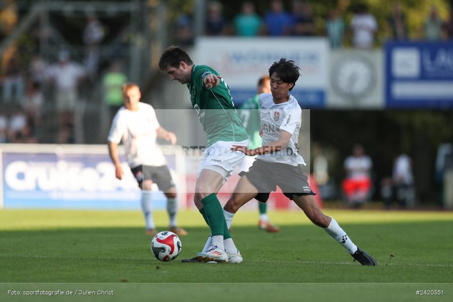 Willy-Sachs-Stadion, Schweinfurt, 19.07.2024, sport, action, Fussball, BFV, Regionalliga Bayern, 1. Spieltag, TSV, FCS, TSV Aubstadt, 1. FC Schweinfurt 1905 - Bild-ID: 2420351
