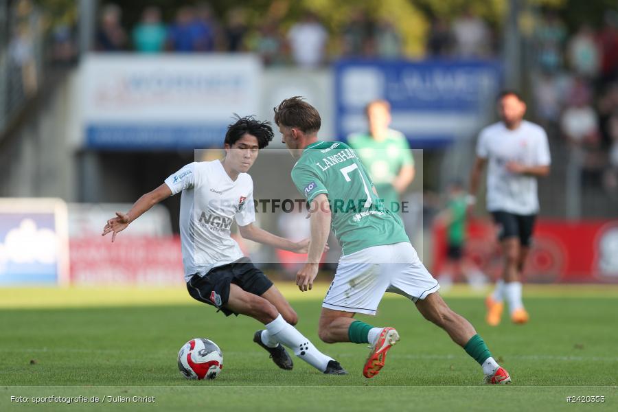 Willy-Sachs-Stadion, Schweinfurt, 19.07.2024, sport, action, Fussball, BFV, Regionalliga Bayern, 1. Spieltag, TSV, FCS, TSV Aubstadt, 1. FC Schweinfurt 1905 - Bild-ID: 2420353