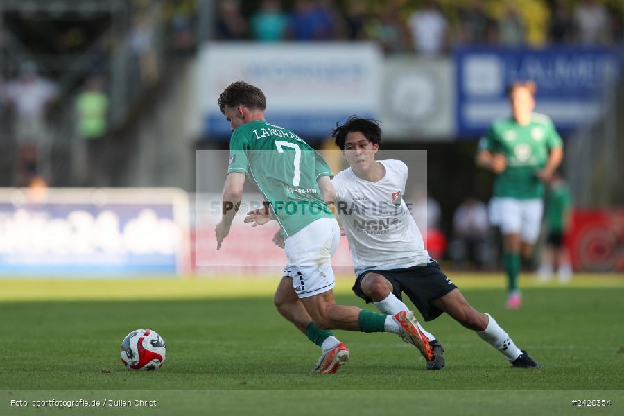 Willy-Sachs-Stadion, Schweinfurt, 19.07.2024, sport, action, Fussball, BFV, Regionalliga Bayern, 1. Spieltag, TSV, FCS, TSV Aubstadt, 1. FC Schweinfurt 1905 - Bild-ID: 2420354