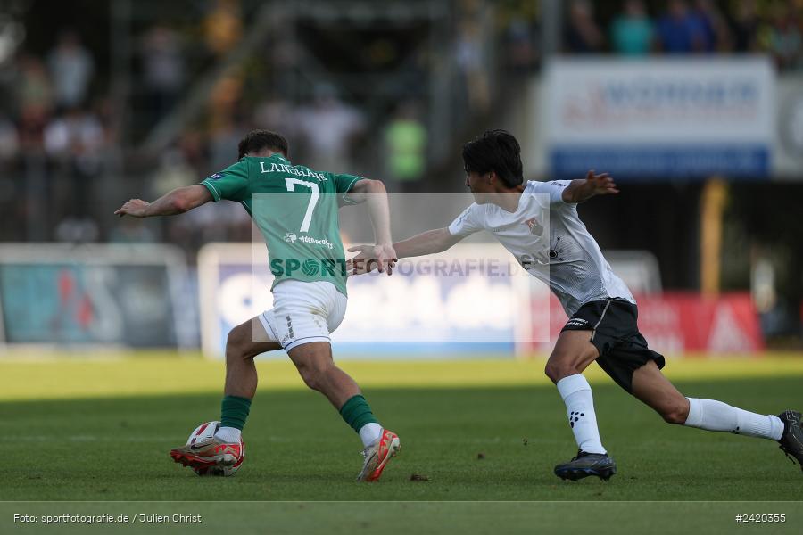 Willy-Sachs-Stadion, Schweinfurt, 19.07.2024, sport, action, Fussball, BFV, Regionalliga Bayern, 1. Spieltag, TSV, FCS, TSV Aubstadt, 1. FC Schweinfurt 1905 - Bild-ID: 2420355